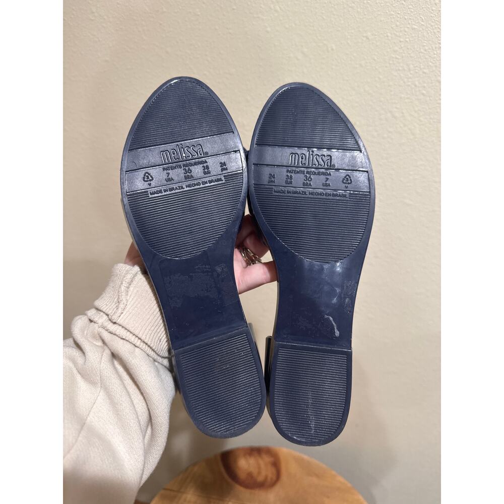 VITORINO Campos for Melissa Women's Seduction Open Toe Flats size 7 blue - Picture 5 of 7